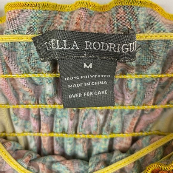 ISABELLA RODRIGUEZ Yellow Paisley Boho Print Maxi Dress - Picture 10 of 10